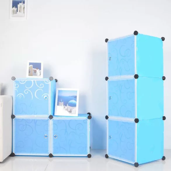 Plastic Modular Cabinet - Blue