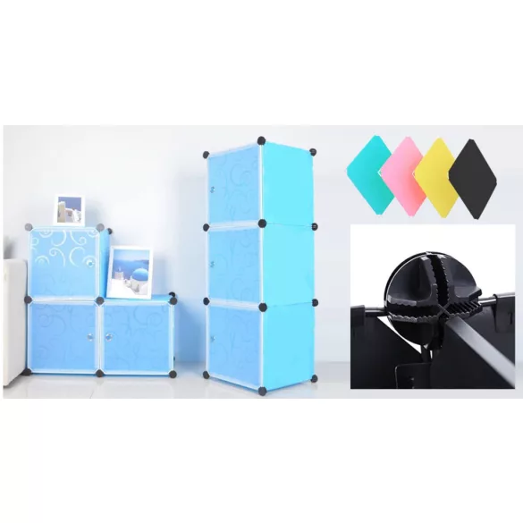 Plastic Modular Cabinet - Blue