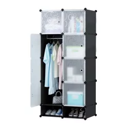 Plastic Modular Cabinet - Black