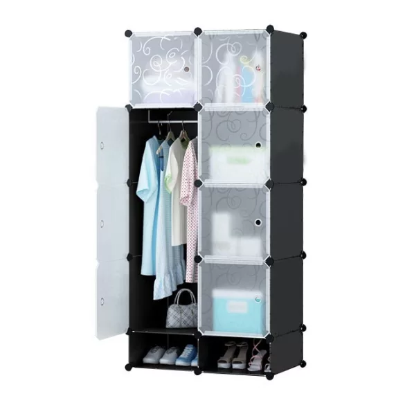 Plastic Modular Cabinet - Black