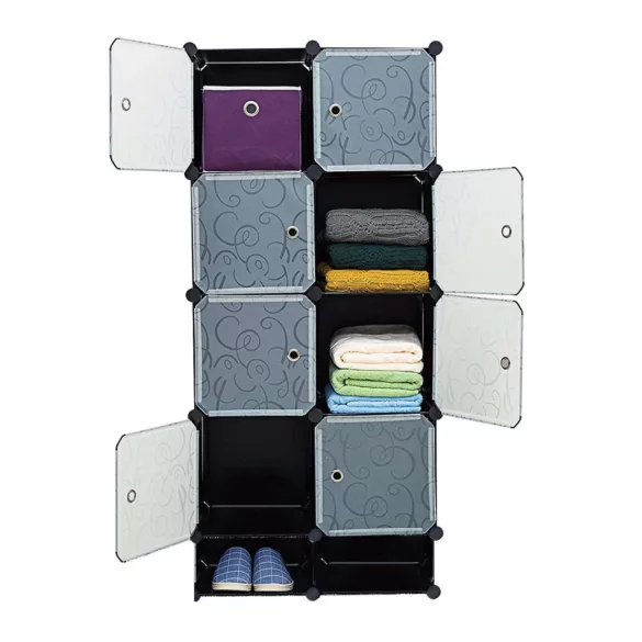 Plastic Modular Cabinet - Black