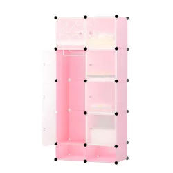 Plastic Modular Cabinet - Pink