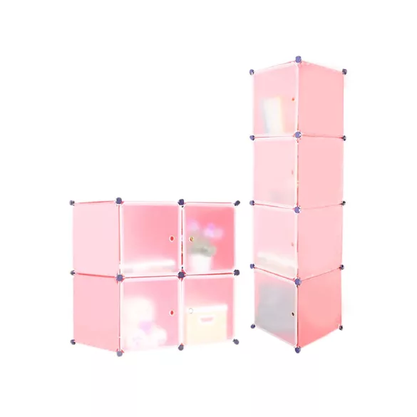 Plastic Modular Cabinet - Pink