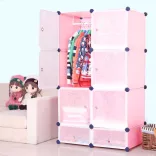 Plastic Modular Cabinet - Pink