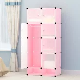 Plastic Modular Cabinet - Pink