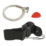 Acoustic Guitar Set for Beginners, with Free Tuner, Available in 2 Colors - Black