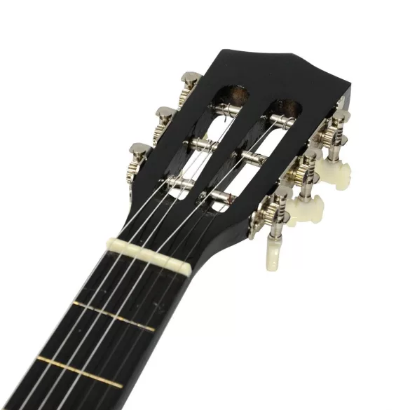 Acoustic Guitar Set for Beginners, with Free Tuner, Available in 2 Colors - Black