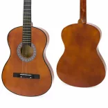Acoustic Guitar Set for Beginners, with Free Tuner, Available in 2 Colors - Brown