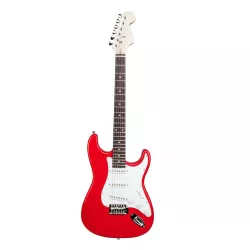 Electric Guitar Set for Beginners with Free Amplifier - Red