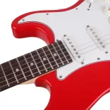 Electric Guitar Set for Beginners with Free Amplifier - Red