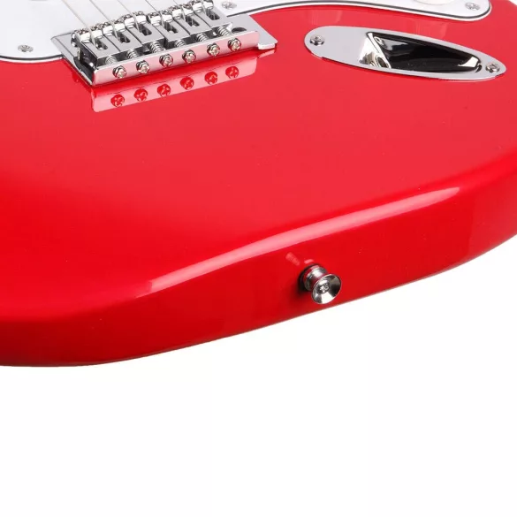 Electric Guitar Set for Beginners with Free Amplifier - Red