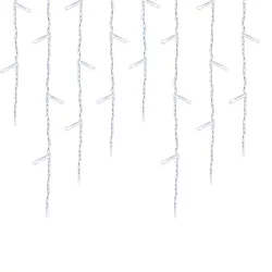 LED Icicle Light Curtain in 2 Sizes, Cool White - 230 LEDs