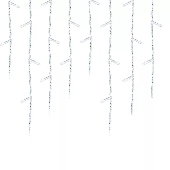 LED Icicle Light Curtain in 2 Sizes, Cool White - 230 LEDs