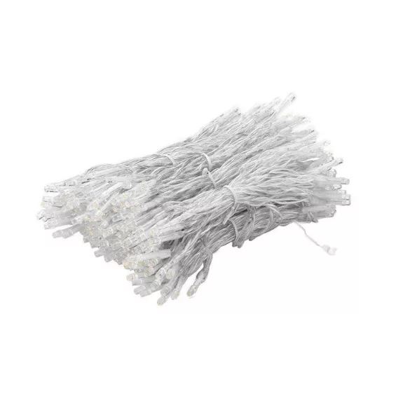LED Icicle Light Curtain in 2 Sizes, Cool White - 230 LEDs