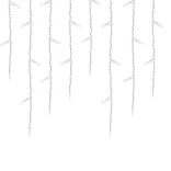 LED Icicle Light Curtain in 2 Sizes, Cool White - 690 LEDs