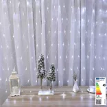 128 LED Net String Lights, Available in 2 Colors - Cool White