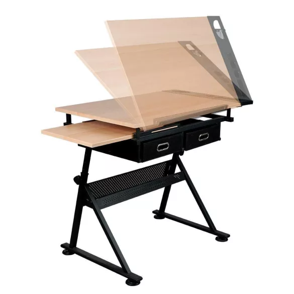 Adjustable Drawing Table with Free Chair