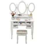 Dressing Table Milano, Available in Multiple Colors - White