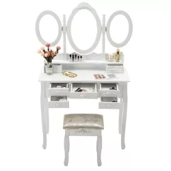 Dressing Table Milano, Available in Multiple Colors - White