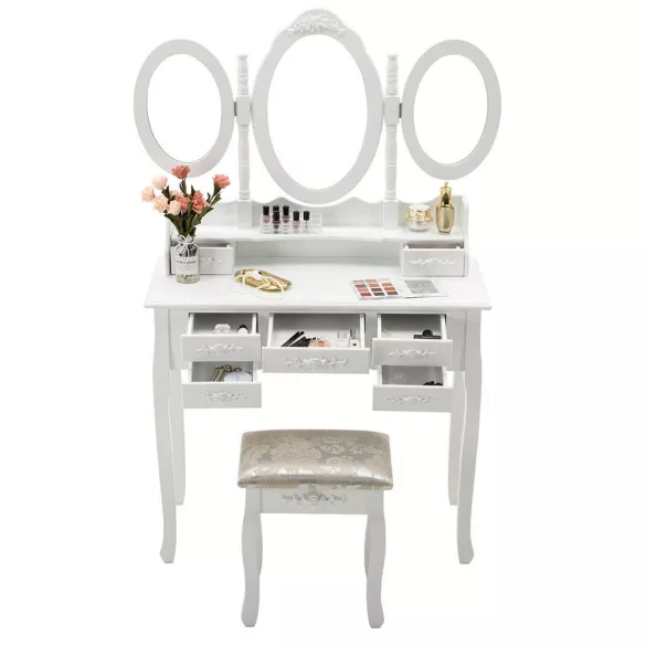 Dressing Table Milano, Available in Multiple Colors - White