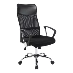Ergonomic Office Chair with High Backrest - Black