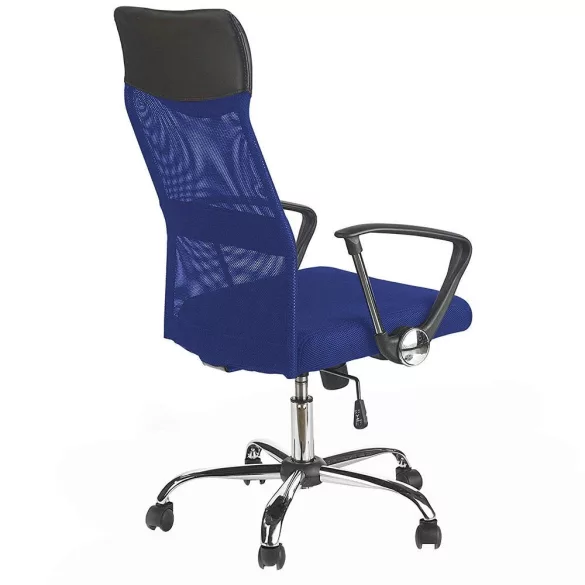 Ergonomic Office Chair with High Backrest - Blue