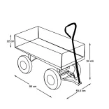 Metal Garden Hand Cart in 2 Types - 250 kg Load Capacity