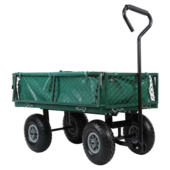 Metal Garden Hand Cart with 300 kg Load Capacity