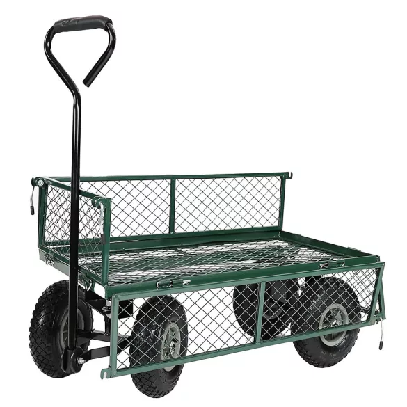 Metal Garden Hand Cart with 300 kg Load Capacity
