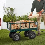 Metal Garden Hand Cart with 300 kg Load Capacity