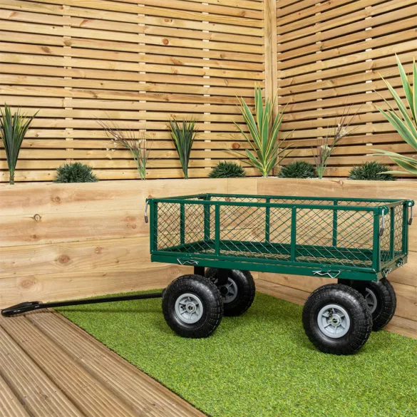 Metal Garden Hand Cart with 300 kg Load Capacity
