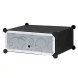 Plastic Modular Shoe Storage Cabinet, Available in Multiple Colors - Black