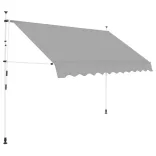 Roll-up Sunshade, Grey, 250x120 cm
