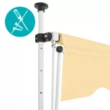 Roll-up sunshade in various sizes and colors - beige, 250x120cm