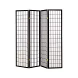 4-Panel Room Divider Screen - Japanese Style