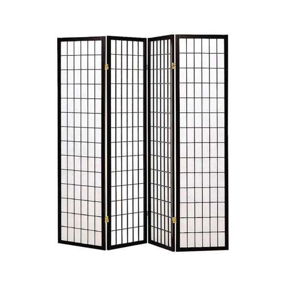 4-Panel Room Divider Screen - Japanese Style