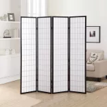4-Panel Room Divider Screen - Japanese Style