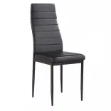 4-piece dining chair set, black