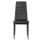 4-piece dining chair set, black