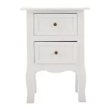 2-piece nightstand set, white