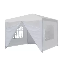 Party tent in white, available in 3 sizes - 3x3 meters