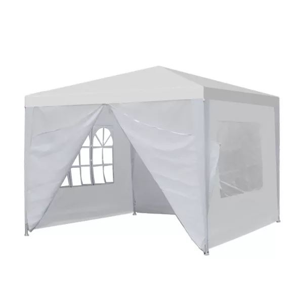 Party tent in white, available in 3 sizes - 3x3 meters