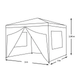 Party tent in white, available in 3 sizes - 3x3 meters