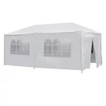 Party tent in white, available in 3 sizes - 3x6 meters