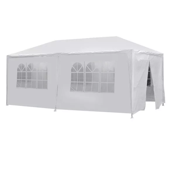 Party tent in white, available in 3 sizes - 3x6 meters