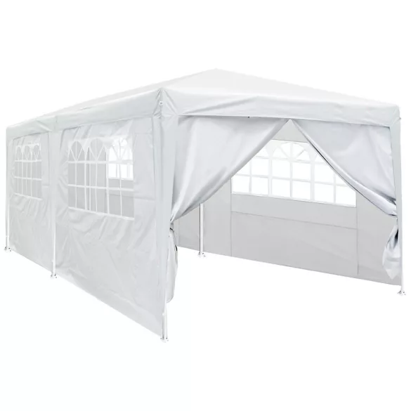 Party tent in white, available in 3 sizes - 3x6 meters