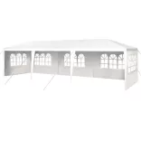 Party tent in white, available in 3 sizes - 3x9 meters