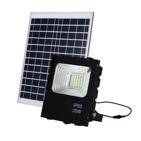 Solar Panel LED Floodlight, 4 Types - 20 W