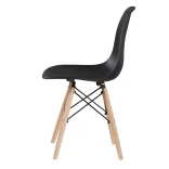 4 modern dining chairs, available in 4 colors - black