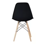4 modern dining chairs, available in 4 colors - black